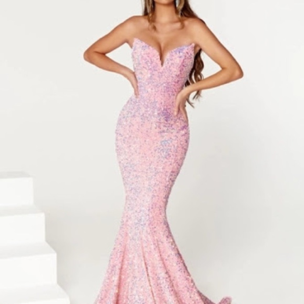 Portia and Scarlett Glittering Pink Sequin Dress